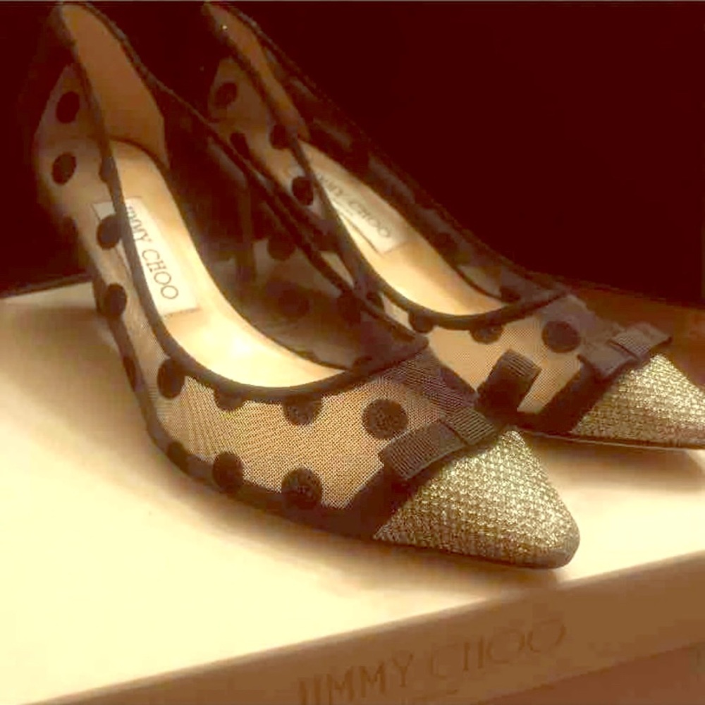 Jimmy Choo Like New Black Small Heels Shoes